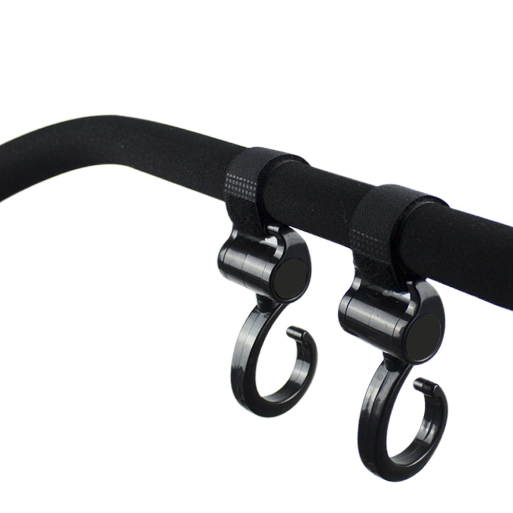 Bonbijou Stroller Hook, Black, 2pcs