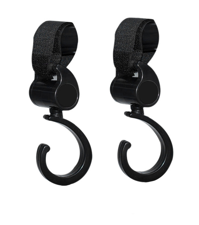 Bonbijou Stroller Hook, Black, 2pcs