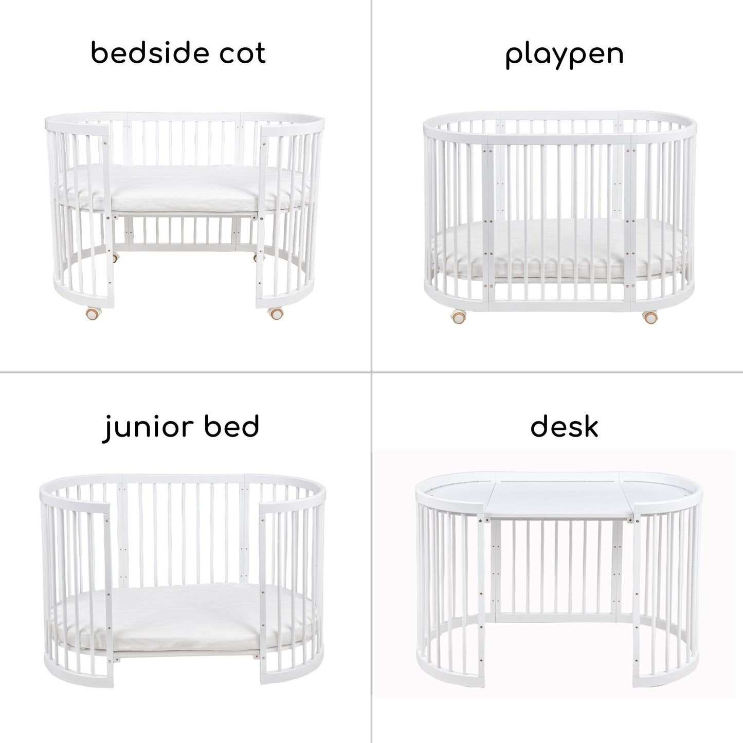 Bonbijou Doozy 7-In-1 Baby Cot