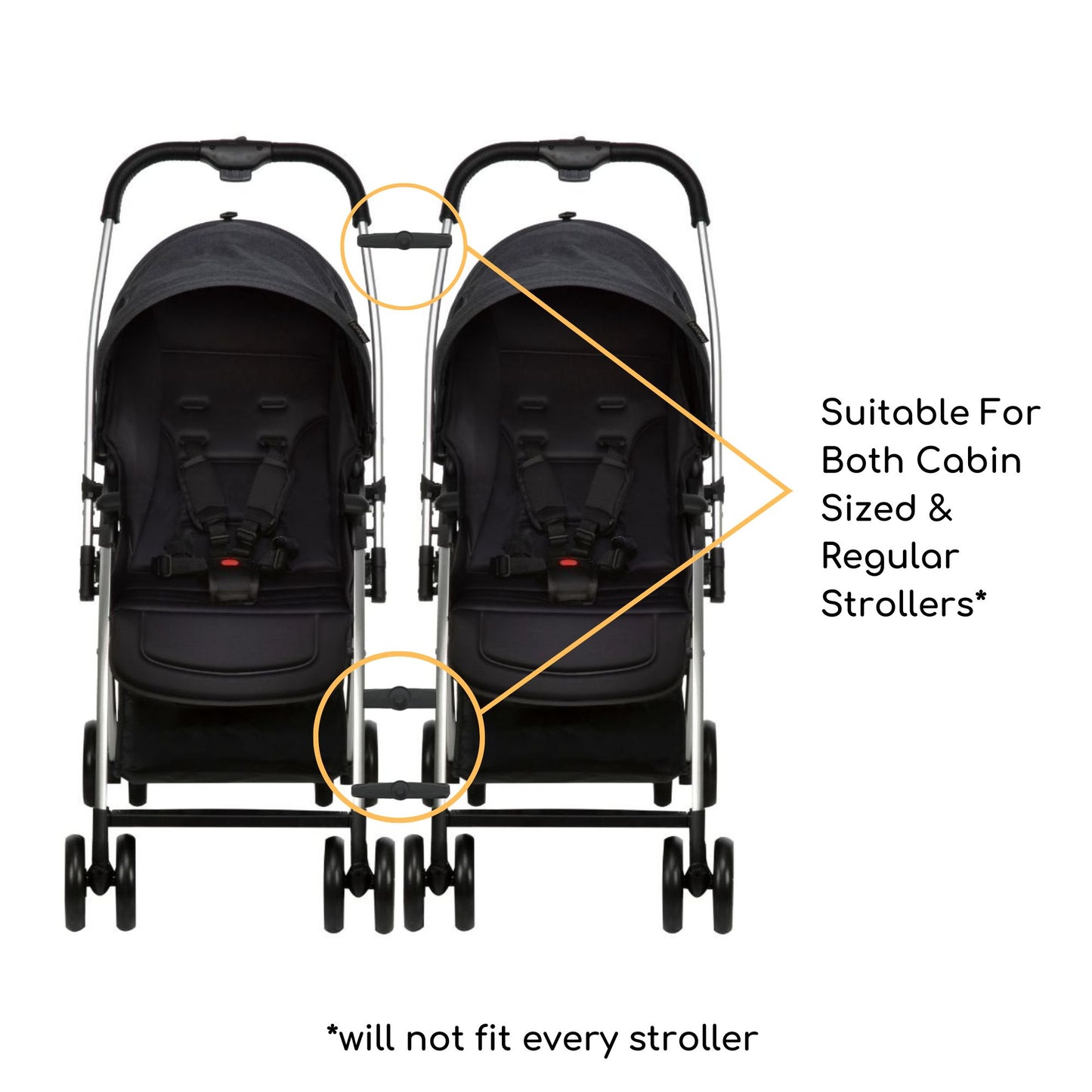 Bonbijou Twin Stroller Adaptor Set (3pcs)